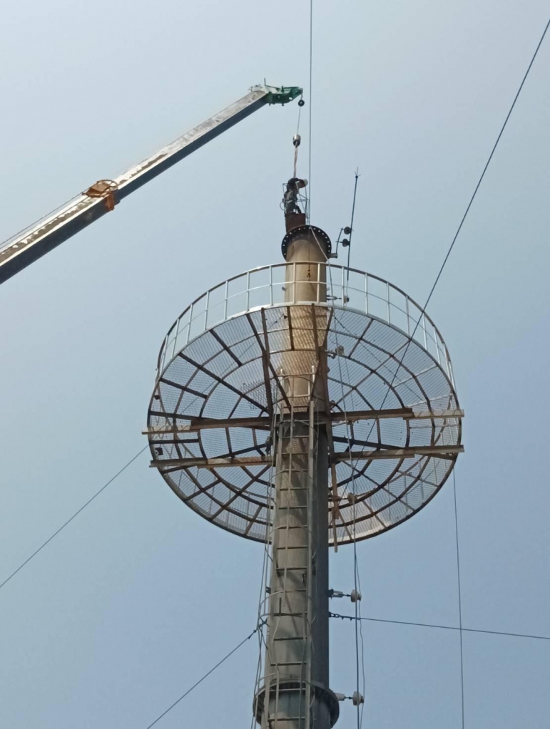 苗栗高空鋼構高壓水刀清洗