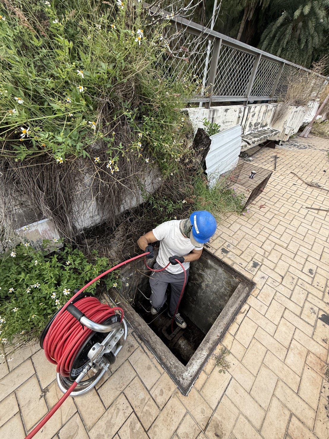 泰山區通水管－工廠污水管堵塞，大雨倒灌問題從管線尾端找出根源
