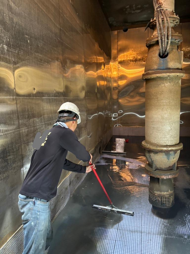 蓄水池清洗作業